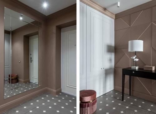 Лаконичный дизайн и сдержанная цветовая гамма в интерьере однокомнатной квартиры. 07