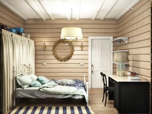 Интерьер первого этажа загородного дома площадью 63, 3 м 2? 09