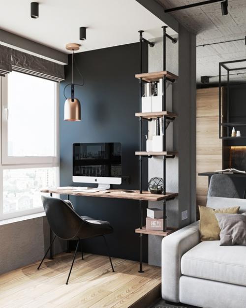 Современный дизайн квартиры - студии площадью 42 кв. 03