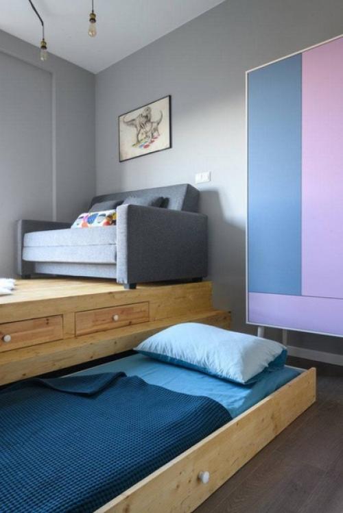 Шикарный реализованный проект маленькой студии 18 кв м с очень ограниченным бюджетом. 03