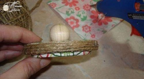 Бочонок из прищепок. 08