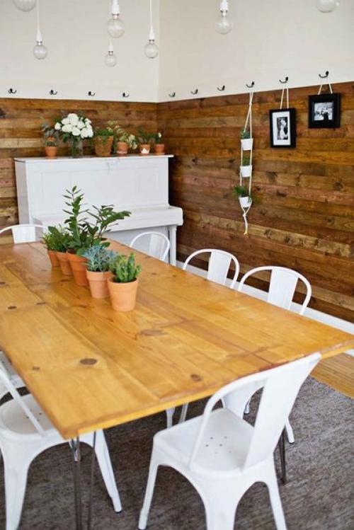 Комнаты с современной деревянной обшивкой. 08