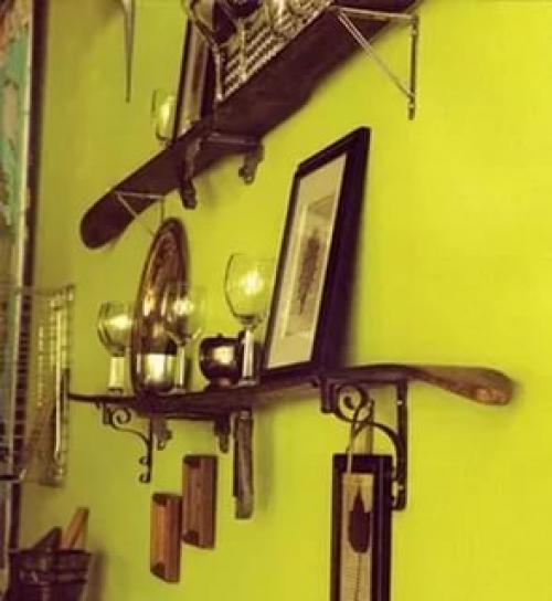 Декор на КОЛЕНКЕ.  Лыжи. 07