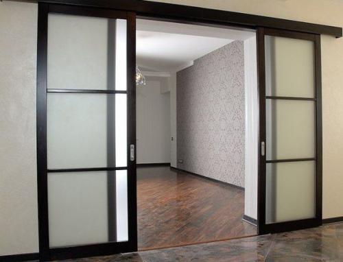 Как установить межкомнатные двери - купе. 04