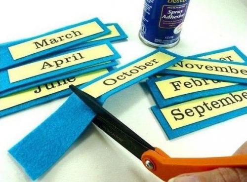 Календарь из пуговиц? 05