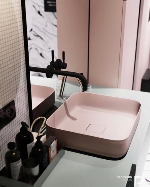 Еще один стильный санузел. 02