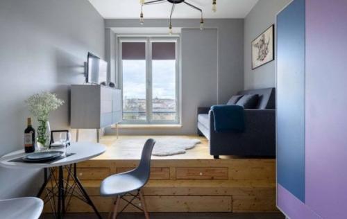 Шикарный реализованный проект маленькой студии 18 кв м с очень ограниченным бюджетом. 02