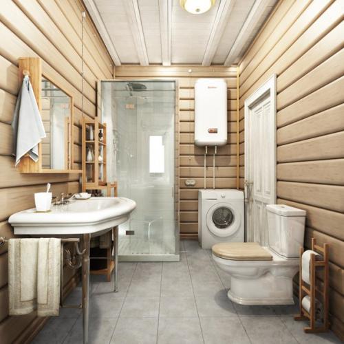 Интерьер первого этажа загородного дома площадью 63, 3 м 2? 02