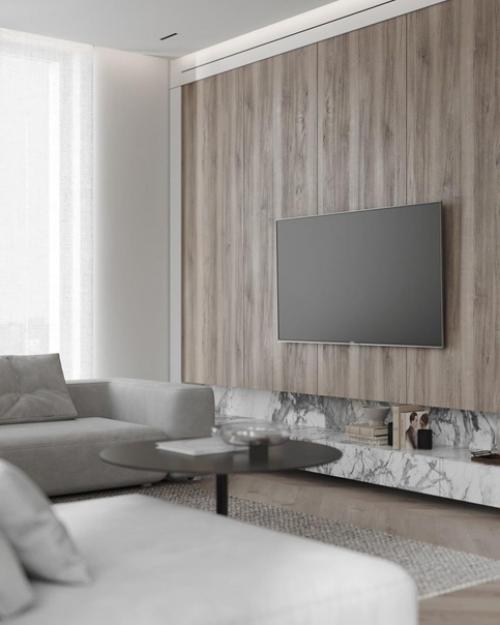 В каждом нашем проекте мы стремимся использовать несколько авторских предметов мебели, которые придумываем под клиента и реализуем в дальнейшем. 03