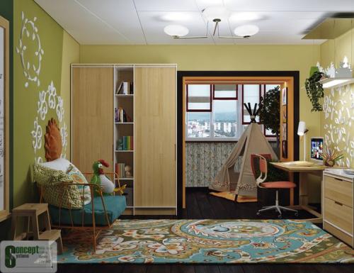 Дизайн - проект интерьера 4 х - комнатная квартира 150 кв. 05