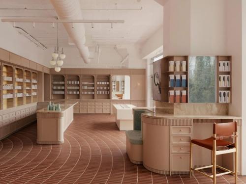 Магазин косметики в Торонто оформлен в духе старинных аптек, где когда-то продавали эликсиры красоты. 05