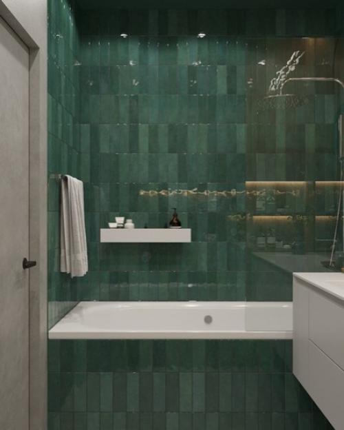 Зелёный цвет - он всегда красив в интерьере. 04