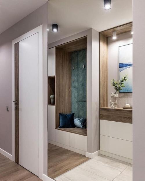 Прекрасный вариант обустройства прихожей. 02