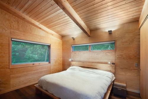 Минимализм в интерьере деревянного дома. 02