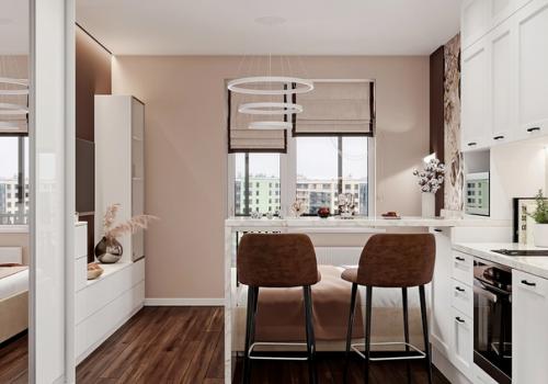 Проект квартиры - студии 24, 7 кв. 03