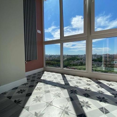 Необычный цвет в дизайне комнаты и кухни. 02