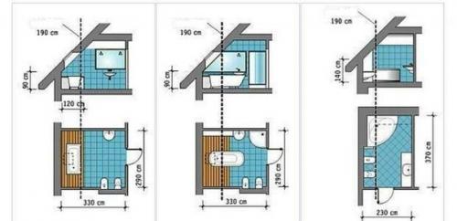 Как правильно спроектировать ванную комнату на мансарде? 03