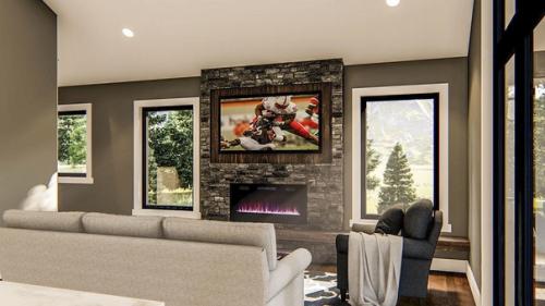 Современный дом - гараж на 2 авто от американских проектировщиков. 05