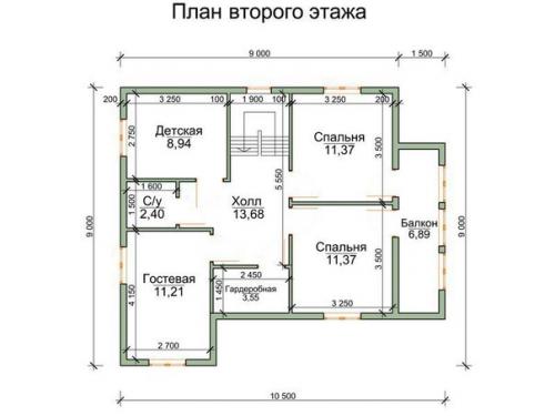 Проект дома. Площадь 153 м 2. 02