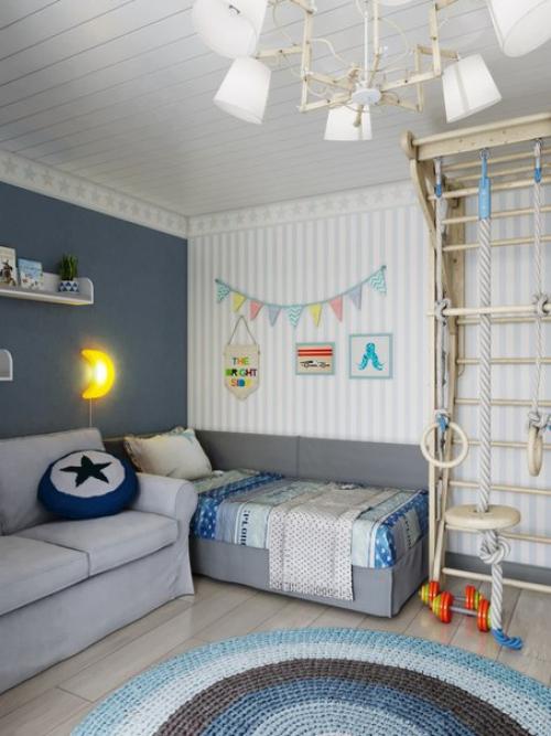 Проект детской комнаты для мальчика 17 кв. 04