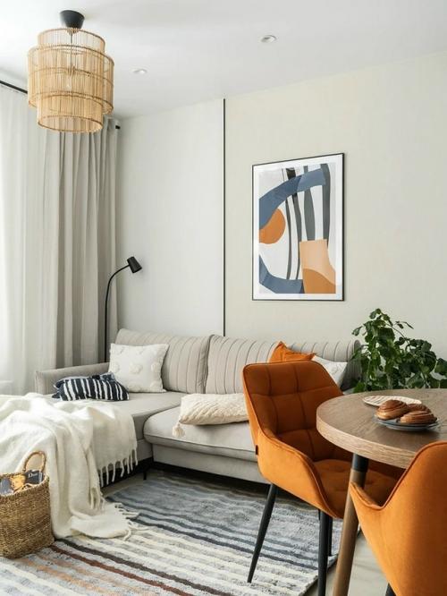 Интерьер однокомнатной квартиры 34 м 2 (37 м 2 с лоджией) в ЖК автограф в Санкт-петербурге. 05