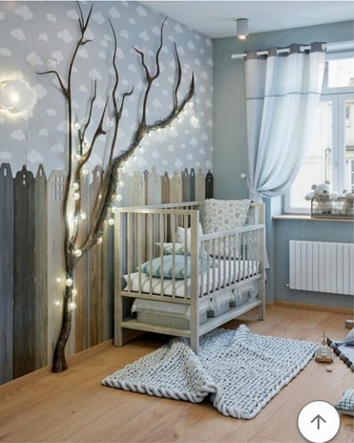 Детское царство. Такой декораторский прием - акцентная стена есть. 07