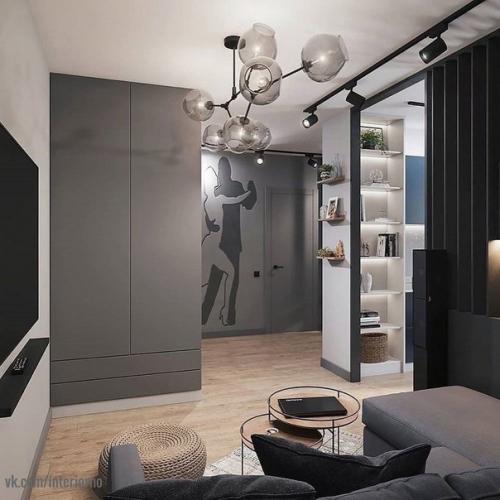 Заказчикам данного проекта хотелось чтобы квартира была в единых тонах. 01