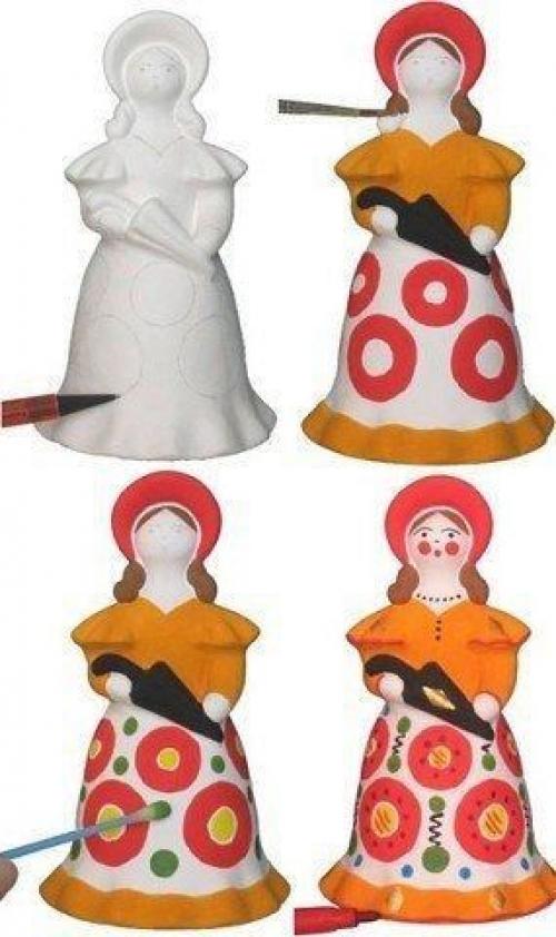 Дымковская игрушка - из пластиковых бутылок! 07