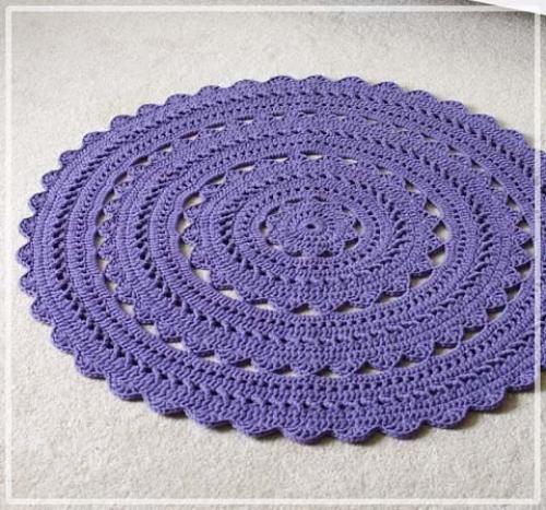 Вязаные коврики - уют в доме. 08