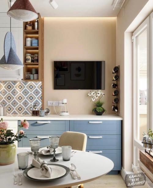 Кухня - гостиная, площадью - 13, 2 кв. 04