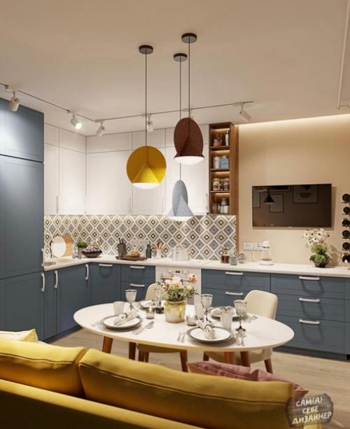 Кухня - гостиная, площадью - 13, 2 кв. 06