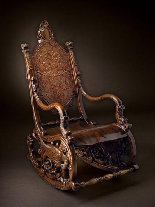 История мебели.  Кресло - качалка. 04