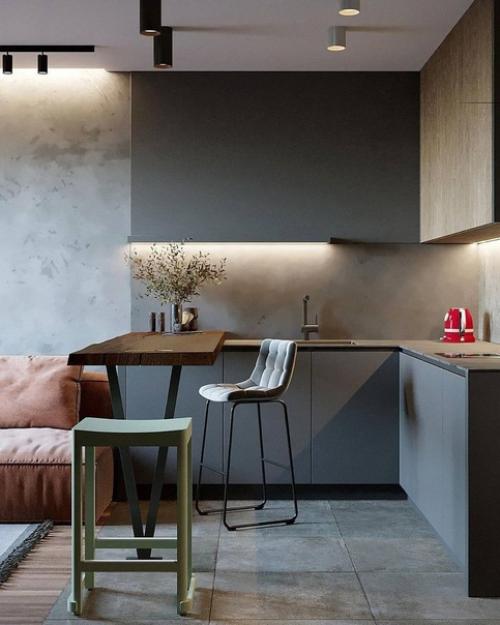 Интерьер квартиры с яркими нотками. 01