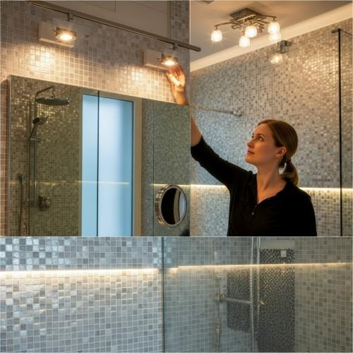 Создание гармоничного пространства с мозаичными покрытиями требует комплексного подхода к освещению.