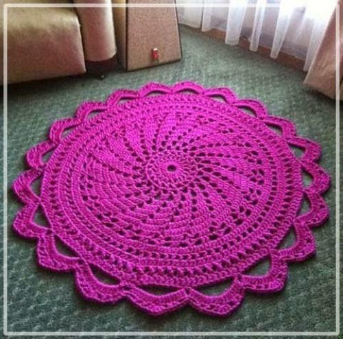 Вязаные коврики - уют в доме. 09