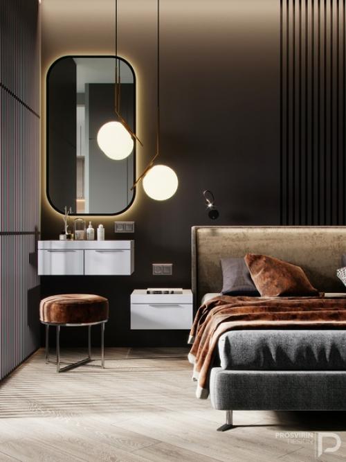 Роскошная спальня из проекта Crisp. 01