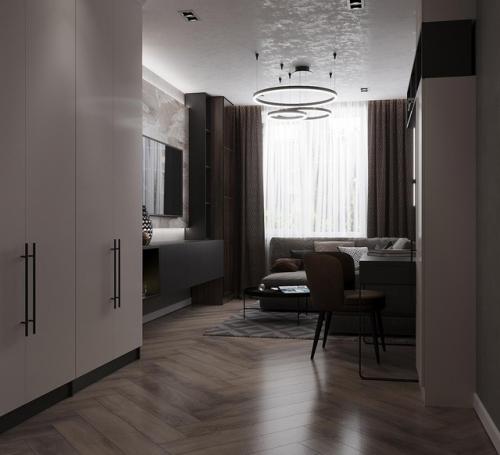 Работаю с разными стилями - но очень люблю лофт и его элементы. 02