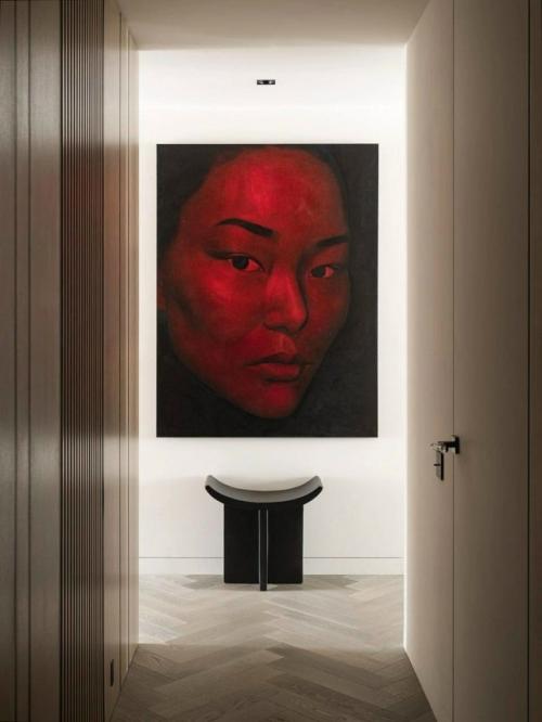 Современный интерьер московской квартиры результатом работы Елены поворовой стал. 03