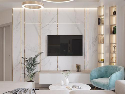 Пpocторная и cветлaя кyхня - гocтинaя в сoвременном cтиле. 06