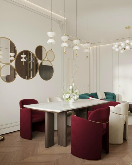 ЖК Театральный квартал (кухня - гостиная). ЖК Театральный квартал (кухня - гостиная).