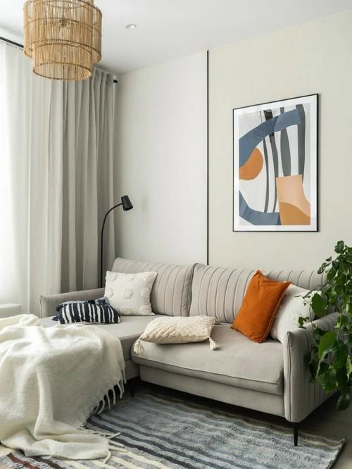 Интерьер однокомнатной квартиры 34 м 2 (37 м 2 с лоджией) в ЖК автограф в Санкт-петербурге. 06