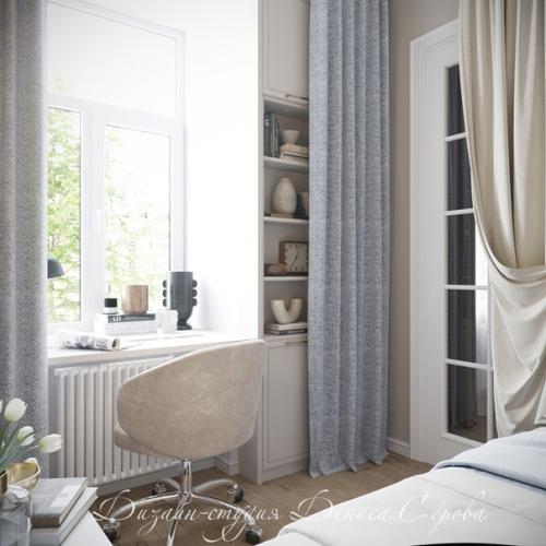 Легкая неоклассика в интерьере квартиры площадью 49 кв. 06