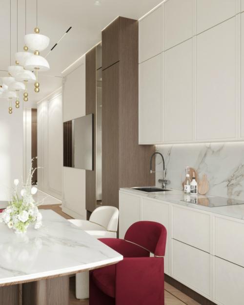 ЖК Театральный квартал (кухня - гостиная). 03 ЖК Театральный квартал (кухня - гостиная). 03