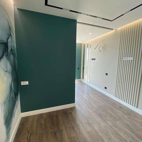 Необычный цвет в дизайне комнаты и кухни. 03