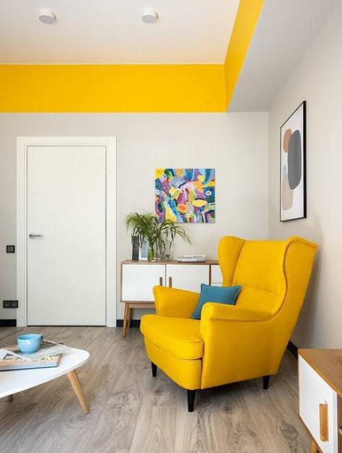 Интерьер квартиры с яркими акцентами. 06