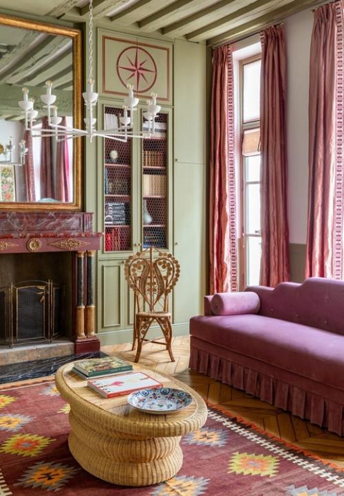 Красочная квартира в Париже с восточными мотивами. 02