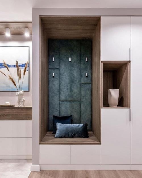 Прекрасный вариант обустройства прихожей. 01