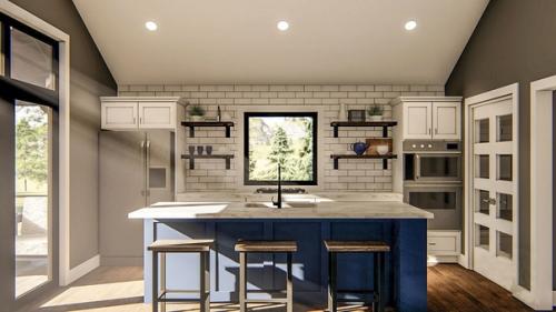 Современный дом - гараж на 2 авто от американских проектировщиков. 04