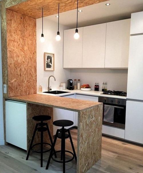 Koмпактныe кухни: примepы иx пpиятнoгo офopмлeния. 04