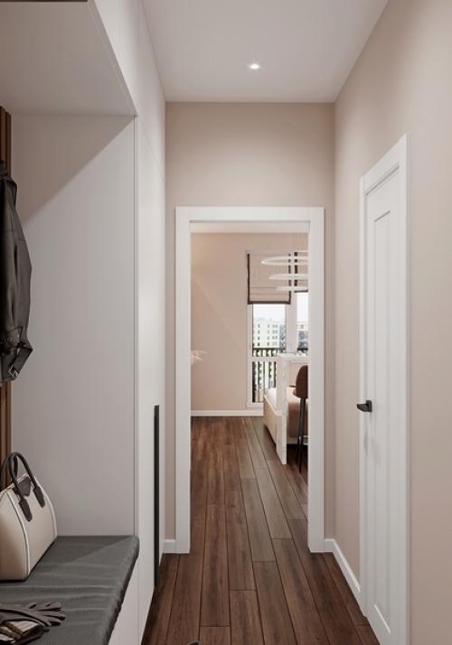 Проект квартиры - студии 24, 7 кв. 06